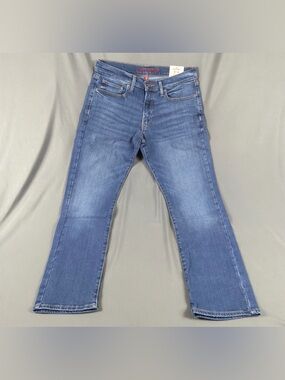 Lucky Brand Jeans 410 Athletic Straight 32 x 30 Saddle Blue Cotton NWT MSRP $99